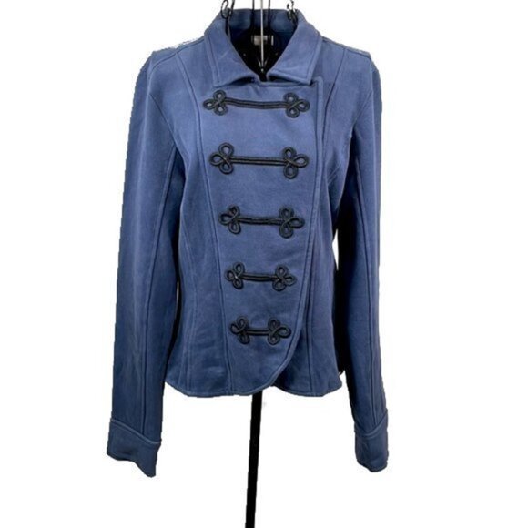 Frenchi Jackets & Blazers - Frenchi | Blue Sweatshirt Jacket